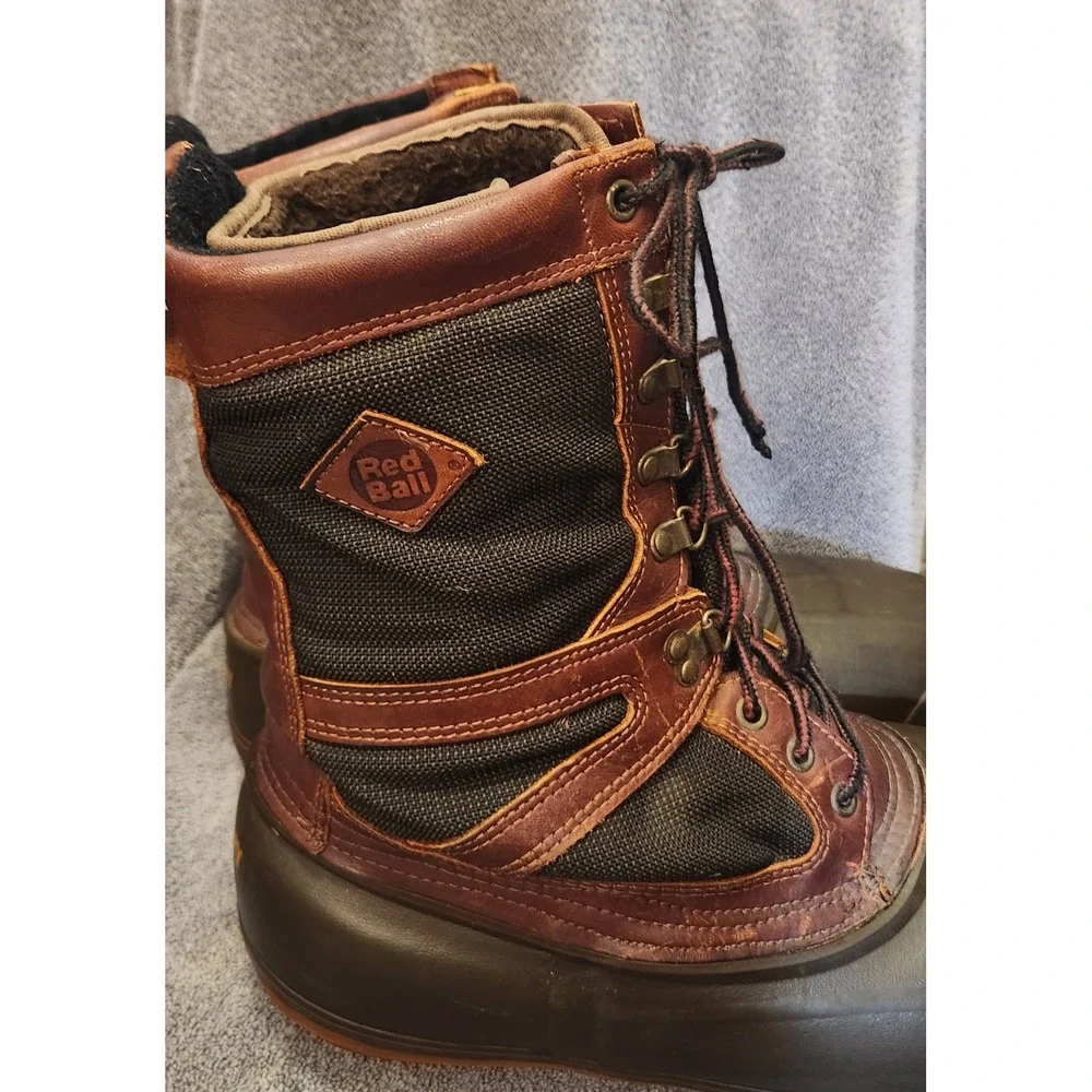 Red Ball Boundary Steel Shank Duck Boots Men 12 Excellent Vintage Union Made USA